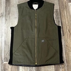 NWT Weatherproof Men's Olive Army Green and Black Vest